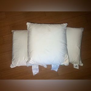 Vintage Cuddledown 650 Fill Power Goose Down 16x16 Pillows